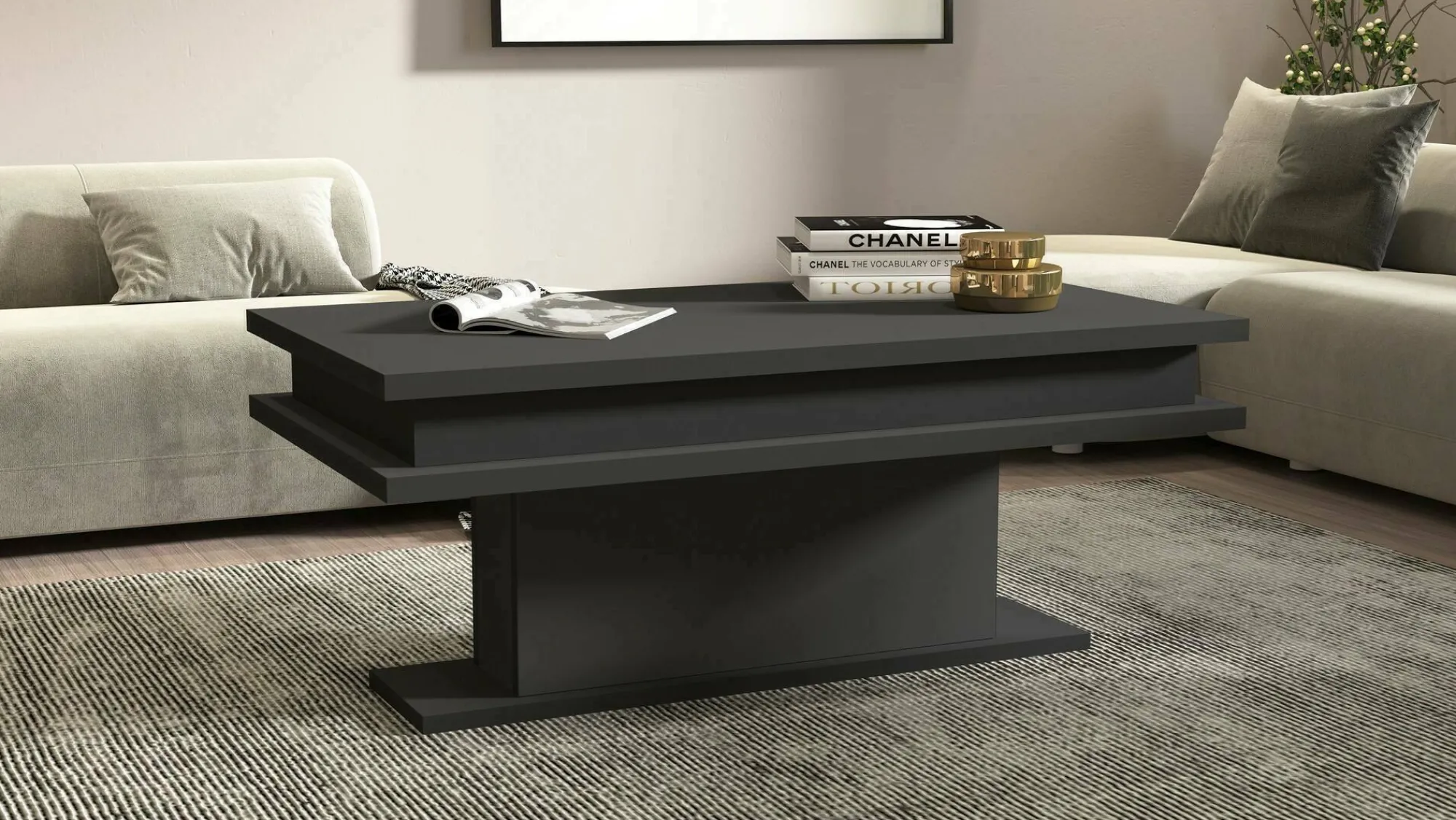 Tavolino da salotto Iside, 100x55h42 cm,<Dmora Sale