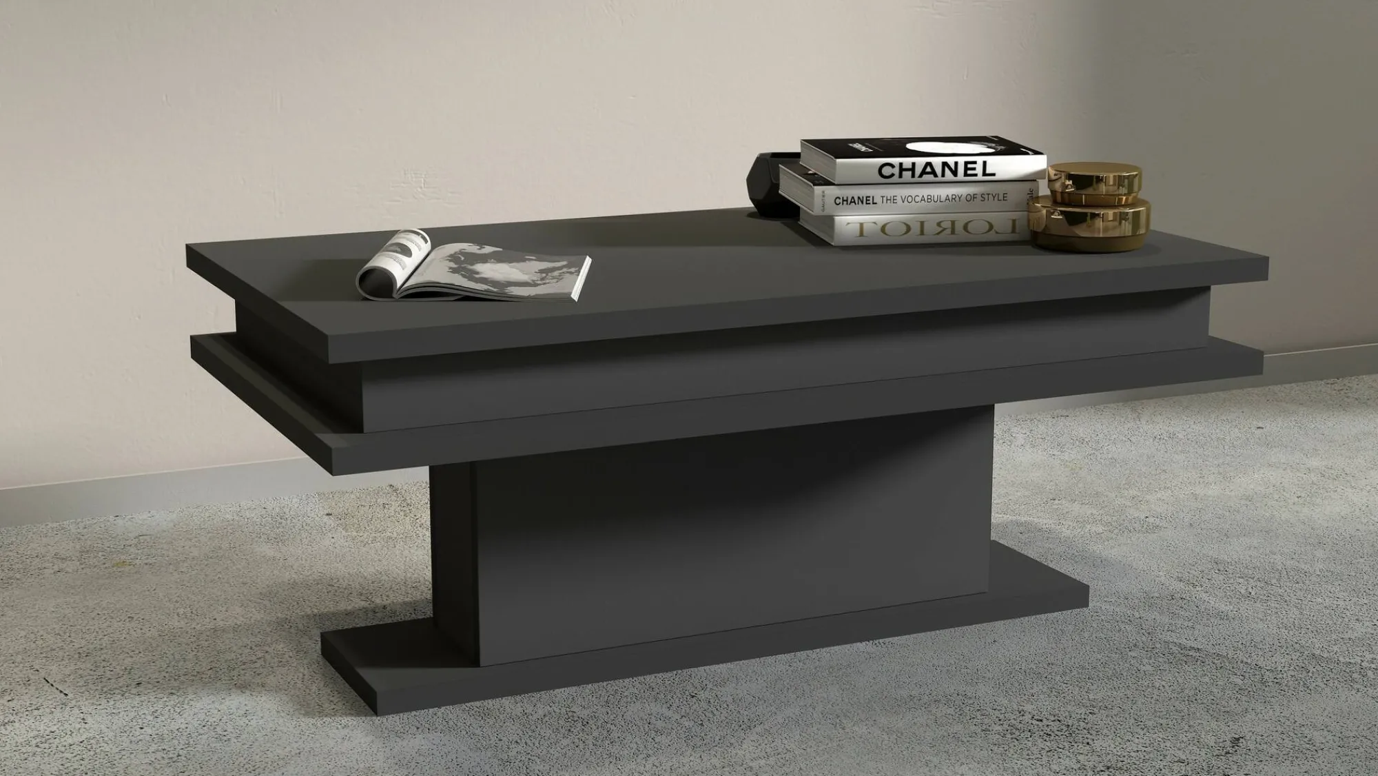 Tavolino da salotto Iside, 100x55h42 cm,<Dmora Sale