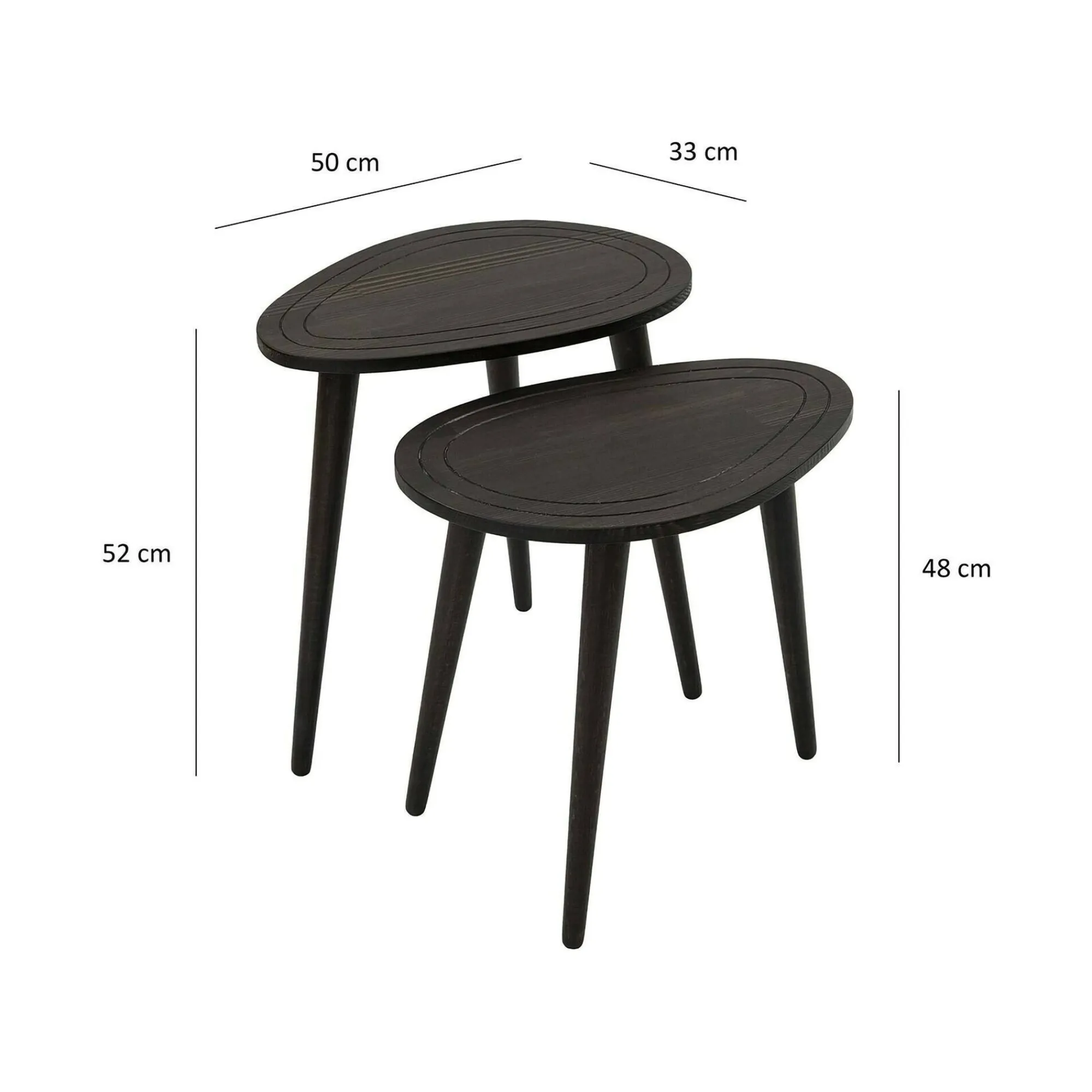 Tavolino da salotto Janequeo, 50x33h52 cm,<Dmora Outlet