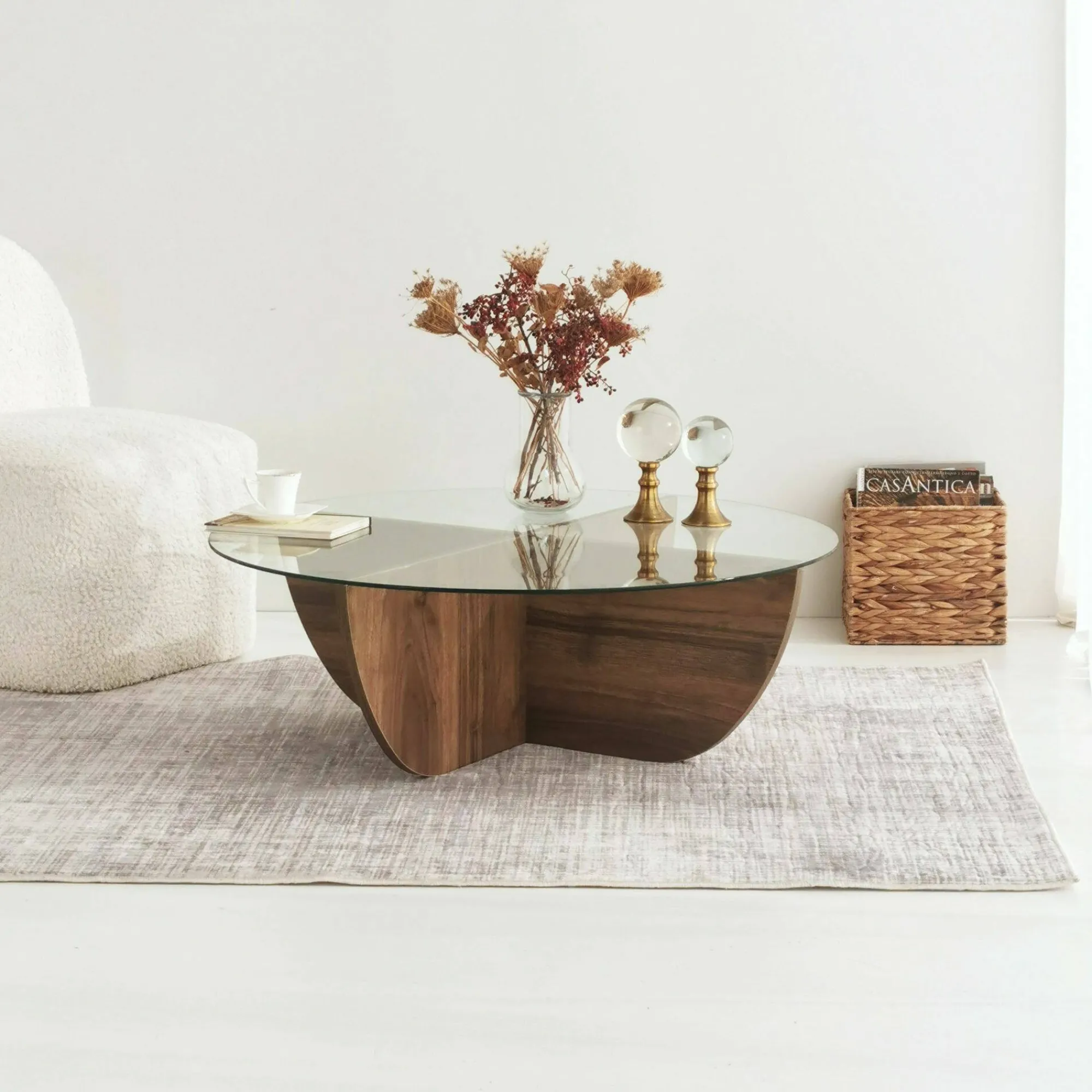 Tavolino da salotto Jolanda, 90x90h30 cm,<Dmora Sale