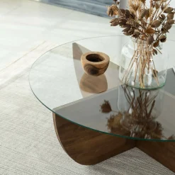 Tavolino da salotto Jolanda, 90x90h30 cm,<Dmora Discount