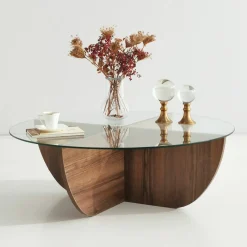 Tavolino da salotto Jolanda, 90x90h30 cm,<Dmora Sale
