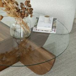 Tavolino da salotto Jolanda, 90x90h30 cm,<Dmora Discount