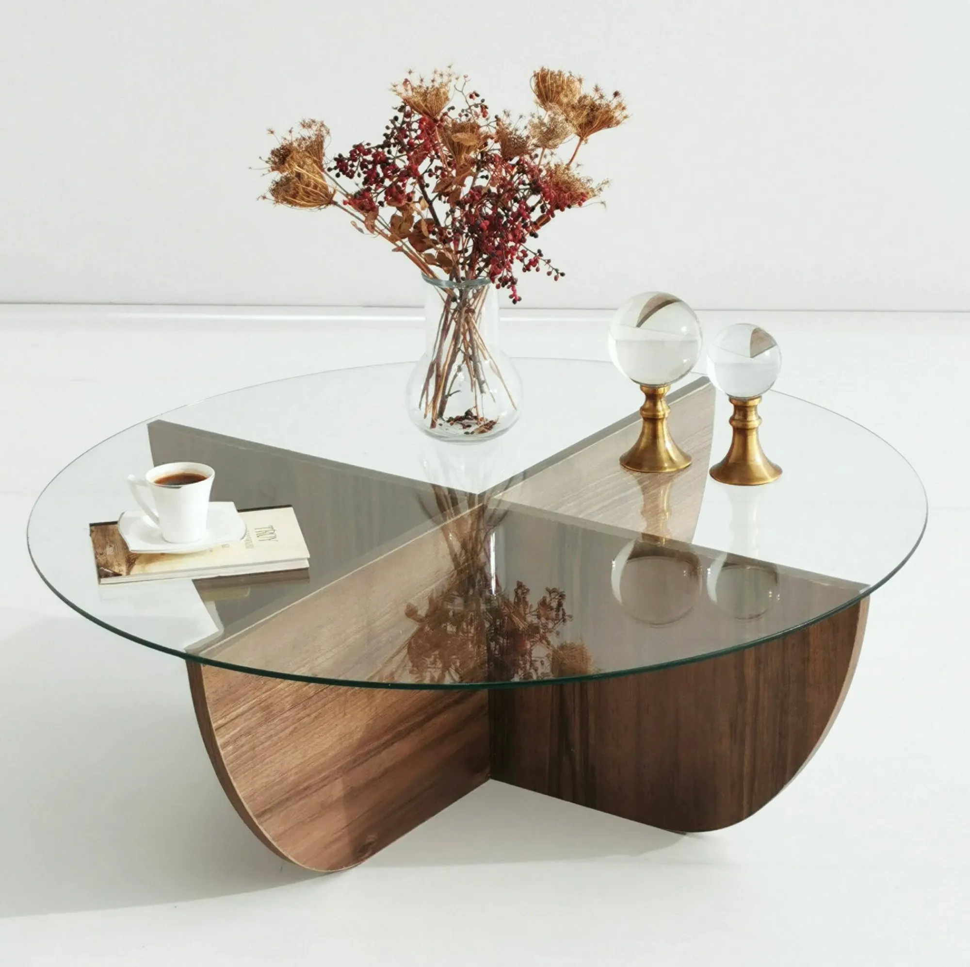 Tavolino da salotto Jolanda, 90x90h30 cm,<Dmora Sale