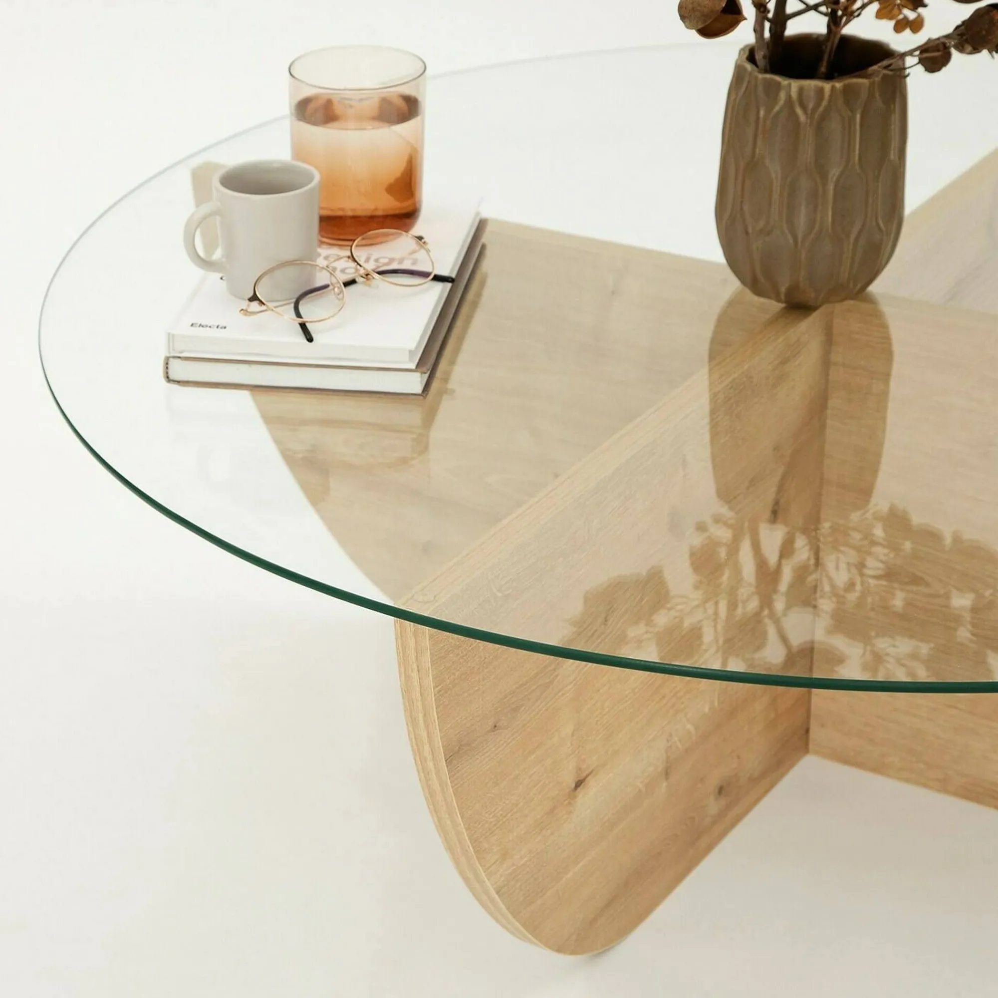 Tavolino da salotto Jolanda, 90x90h30 cm,<Dmora Store