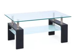 Tavolino da salotto Kenzingen, Tavolo basso da caffè, Portariviste per divano, Ripiano da soggiorno, 100x60 h45 cm,<Dmora Fashion