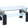 Tavolino da salotto Kenzingen, Tavolo basso da caffè, Portariviste per divano, Ripiano da soggiorno, 100x60 h45 cm,<Dmora New