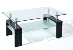 Tavolino da salotto Kenzingen, Tavolo basso da caffè, Portariviste per divano, Ripiano da soggiorno, 100x60 h45 cm,<Dmora Fashion