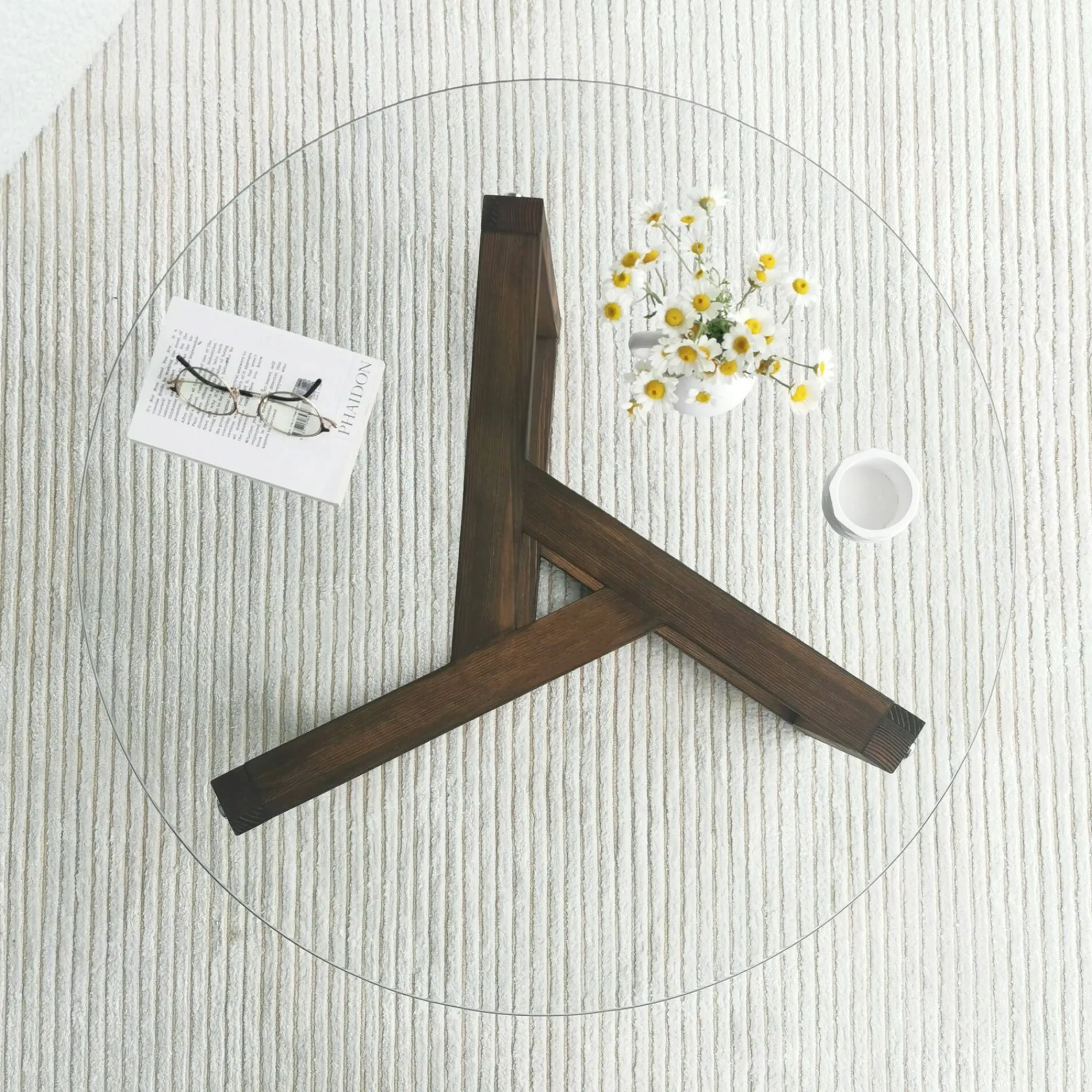 Tavolino da salotto Luigia, 75x75h40 cm,<Dmora Cheap