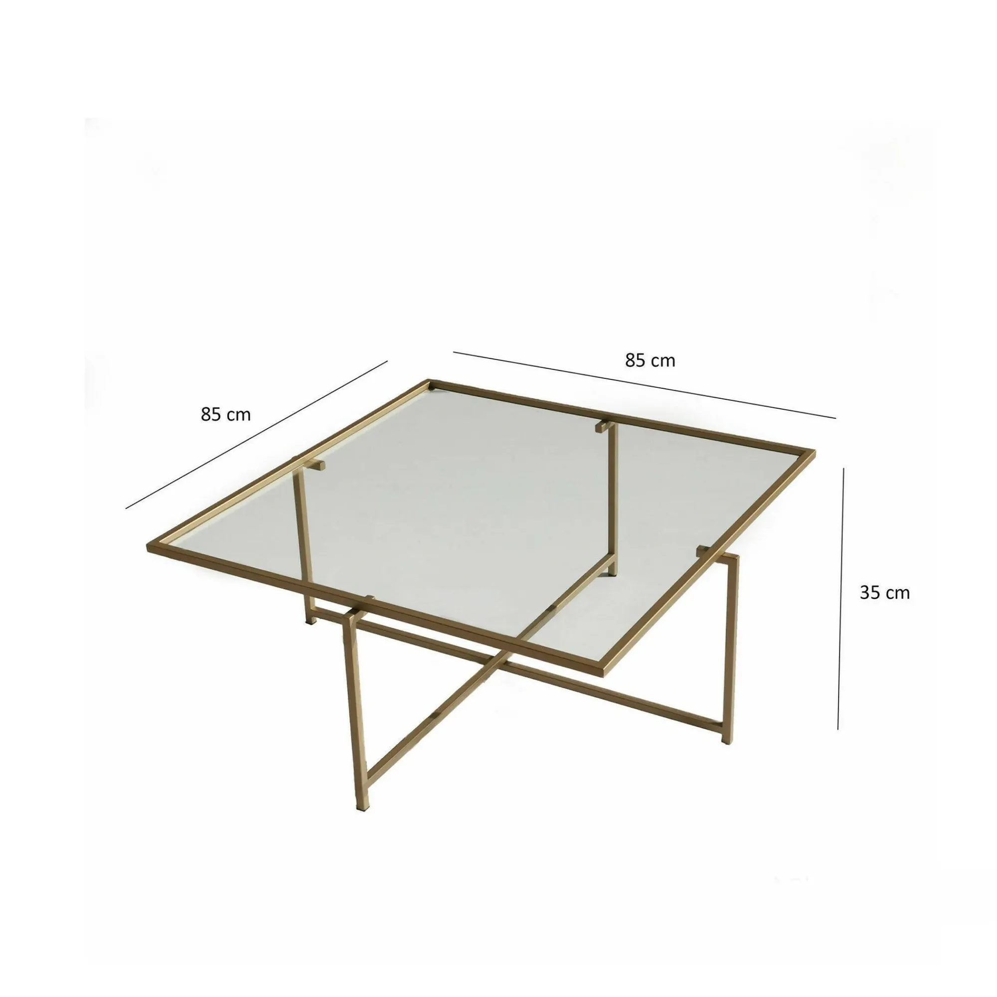 Tavolino da salotto Mascate, 85x85h35 cm,<Dmora Store