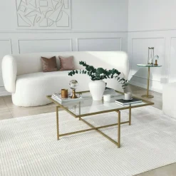 Tavolino da salotto Mascate, 85x85h35 cm,<Dmora Store