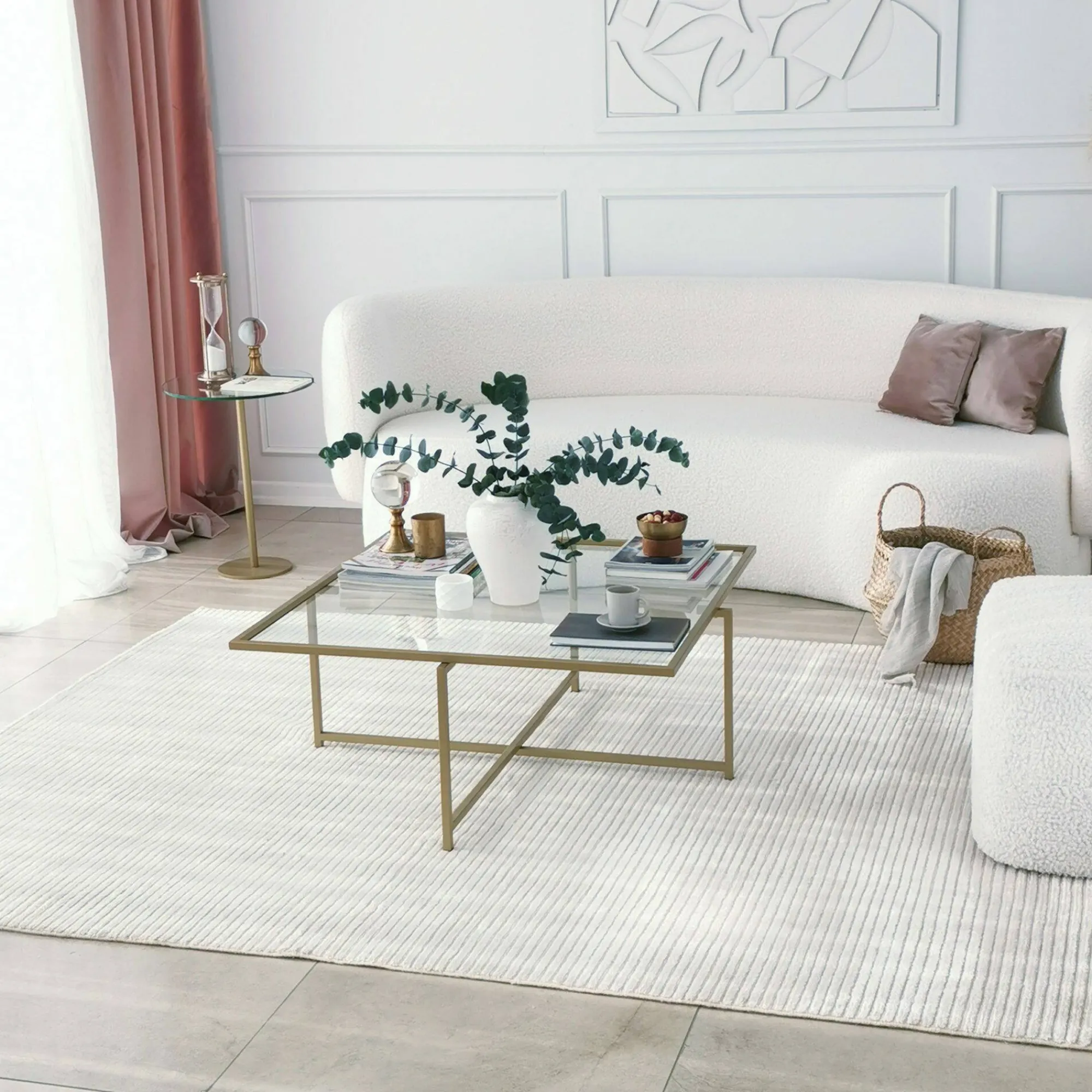 Tavolino da salotto Mascate, 85x85h35 cm,<Dmora Store