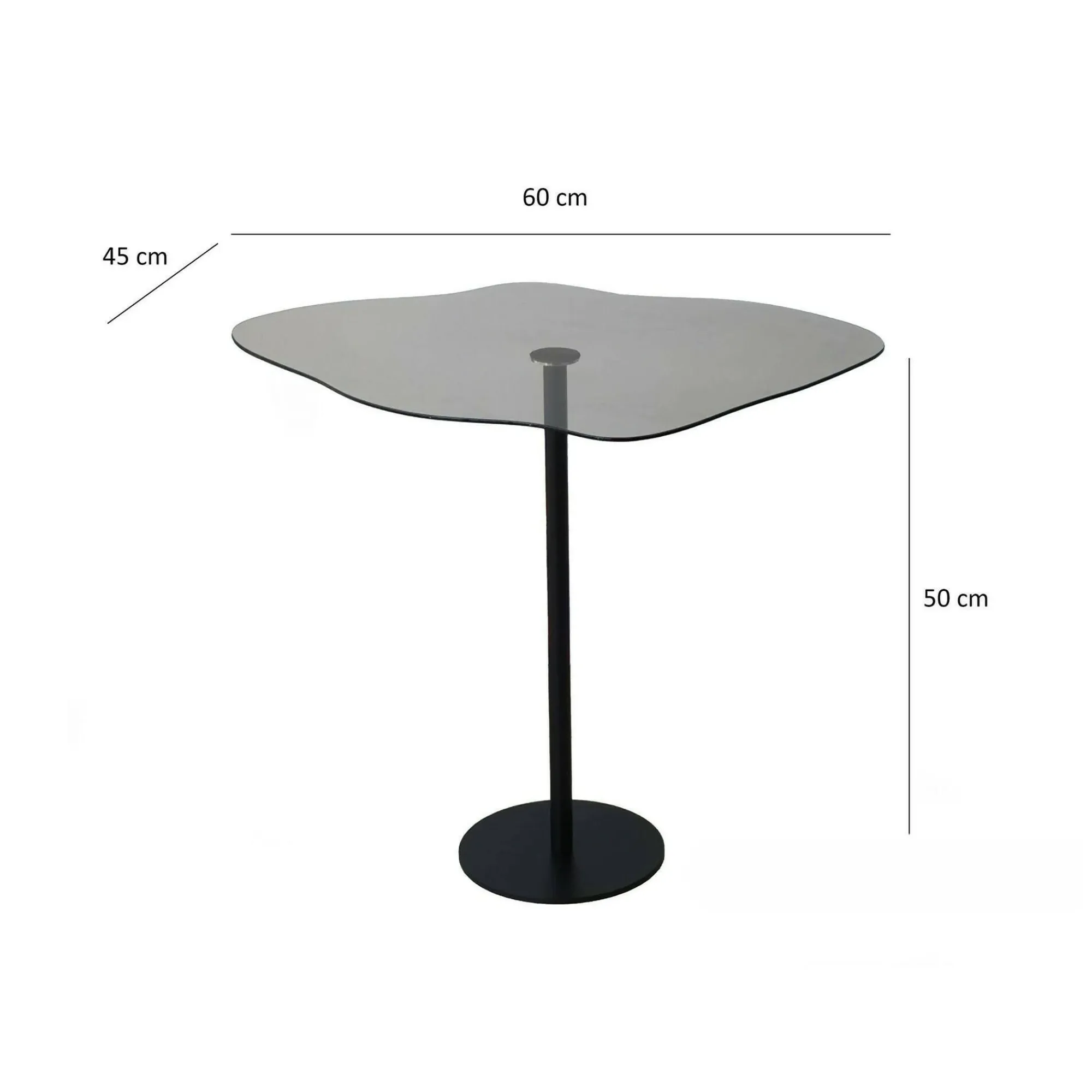 Tavolino da salotto Mensa, 60x45h50 cm,<Dmora Online