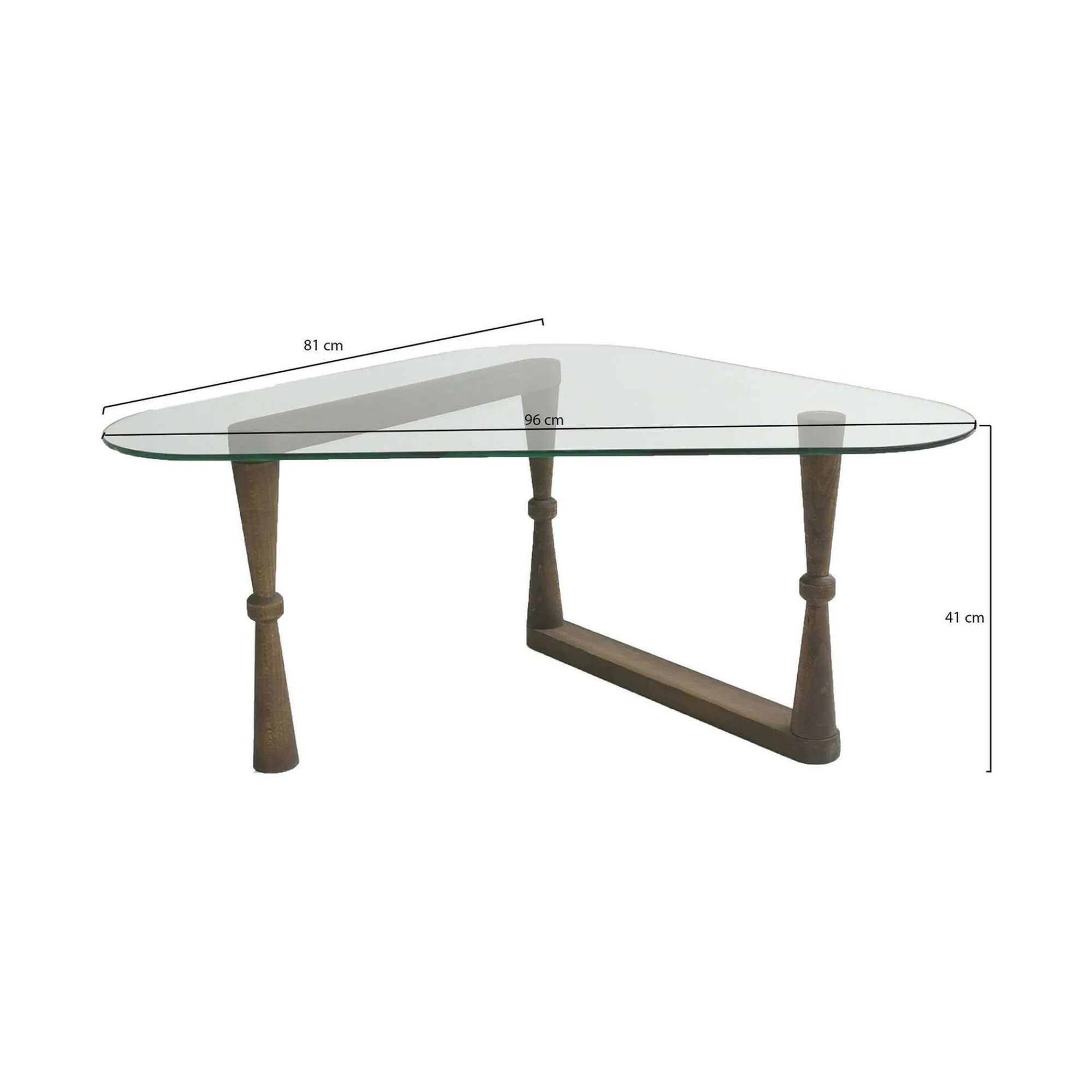 Tavolino da salotto Messico, 96x81h41 cm,<Dmora Online