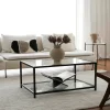 Tavolino da salotto Mina, 90x60h40 cm, Tortora e Nero<Dmora Flash Sale
