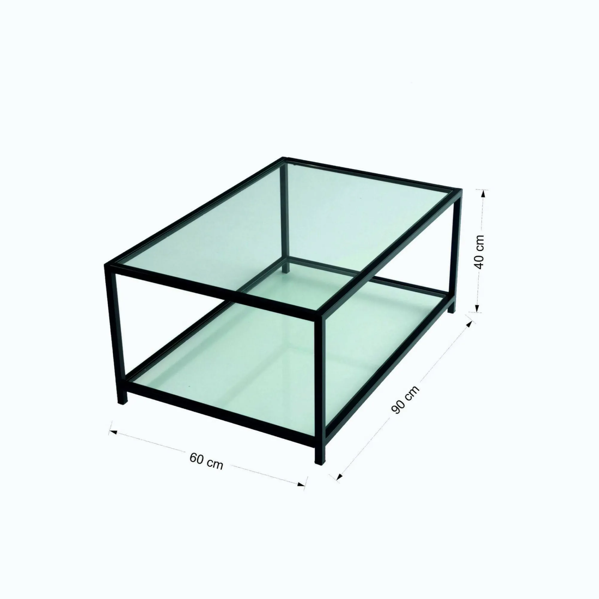 Tavolino da salotto Mina, 90x60h40 cm,<Dmora Flash Sale