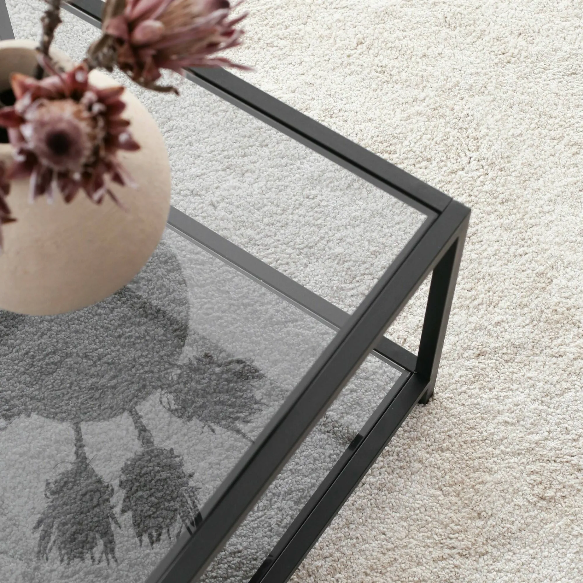 Tavolino da salotto Mina, 90x60h40 cm,<Dmora Flash Sale