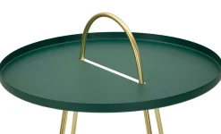 Tavolino da salotto Nigra, 45x45 h59 cm, Verde e Oro<Dmora Flash Sale