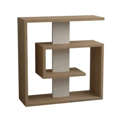 Tavolino da salotto Rumbia, 55x20 h57 cm, Quercia e Bianco<Dmora New