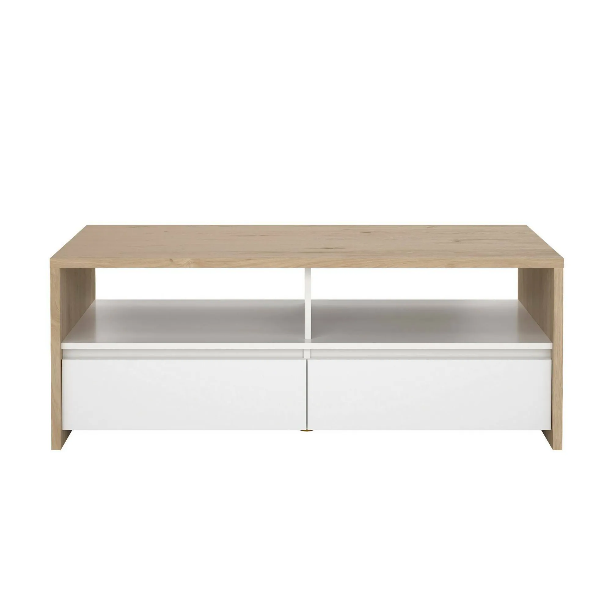 Tavolino da salotto Shote, 60x120 h46 cm, Rovere e Bianco<Dmora Best Sale