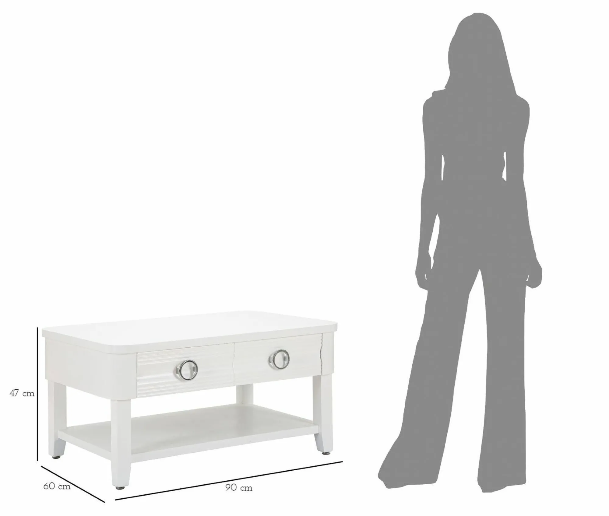 Tavolino da salotto Taylor, 90x60 h47 cm,<Dmora Sale