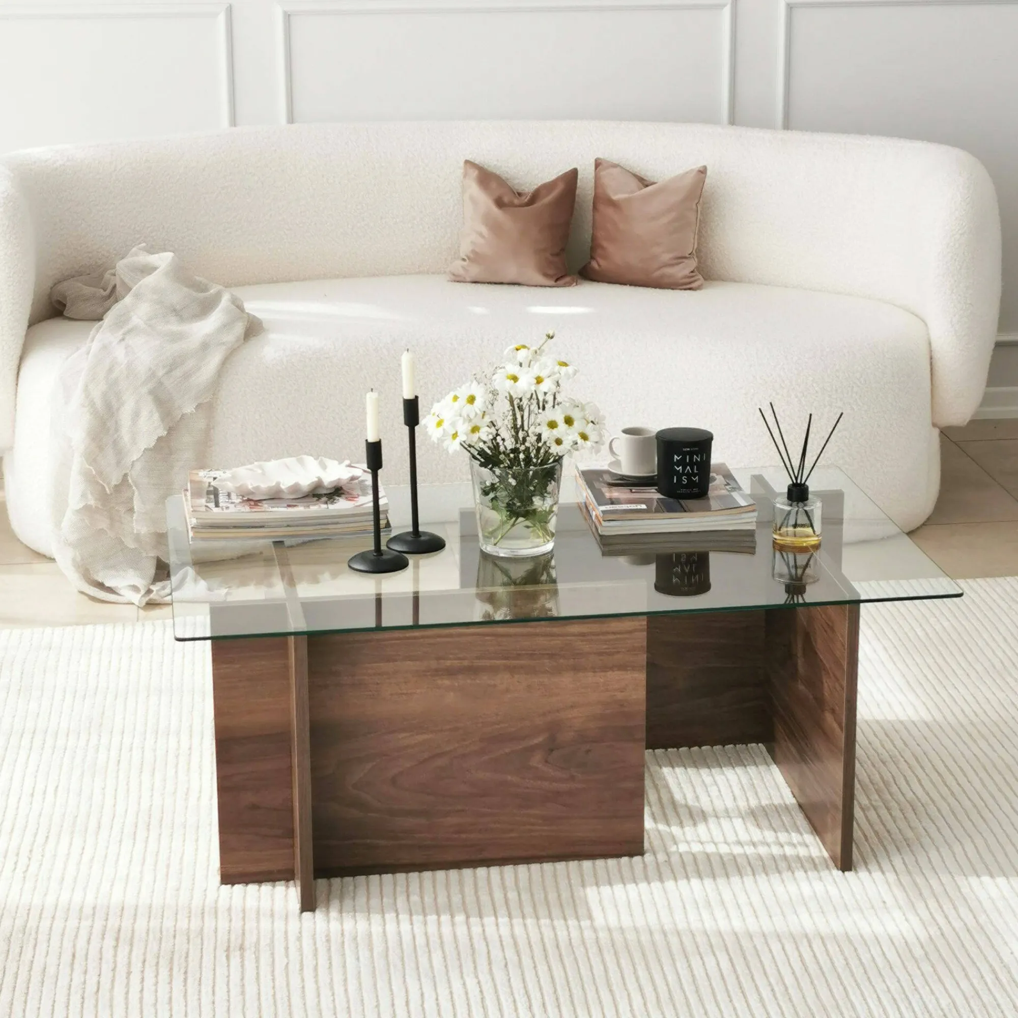 Tavolino da salotto Teti, 105x65h40 cm,<Dmora Cheap
