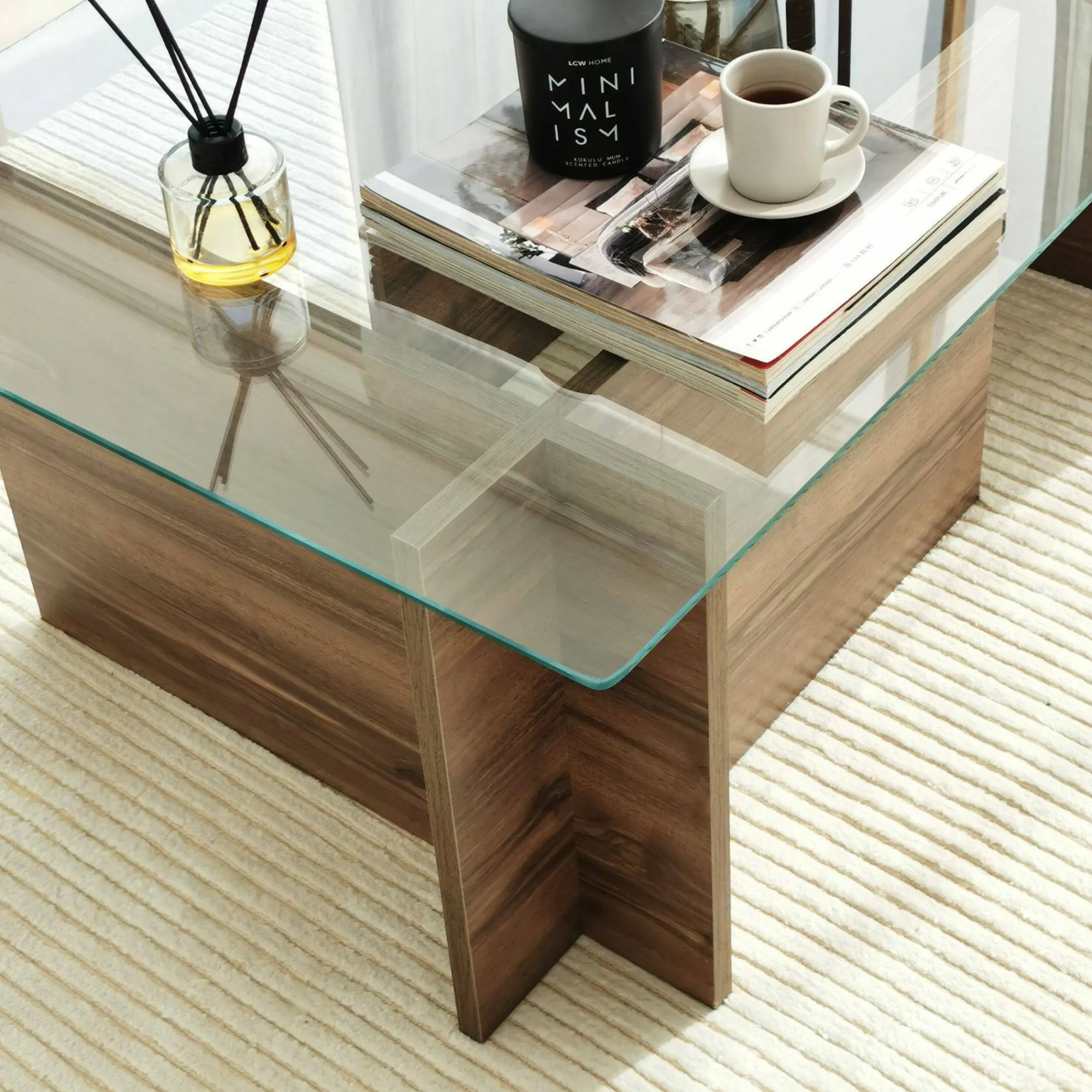 Tavolino da salotto Teti, 105x65h40 cm,<Dmora Cheap