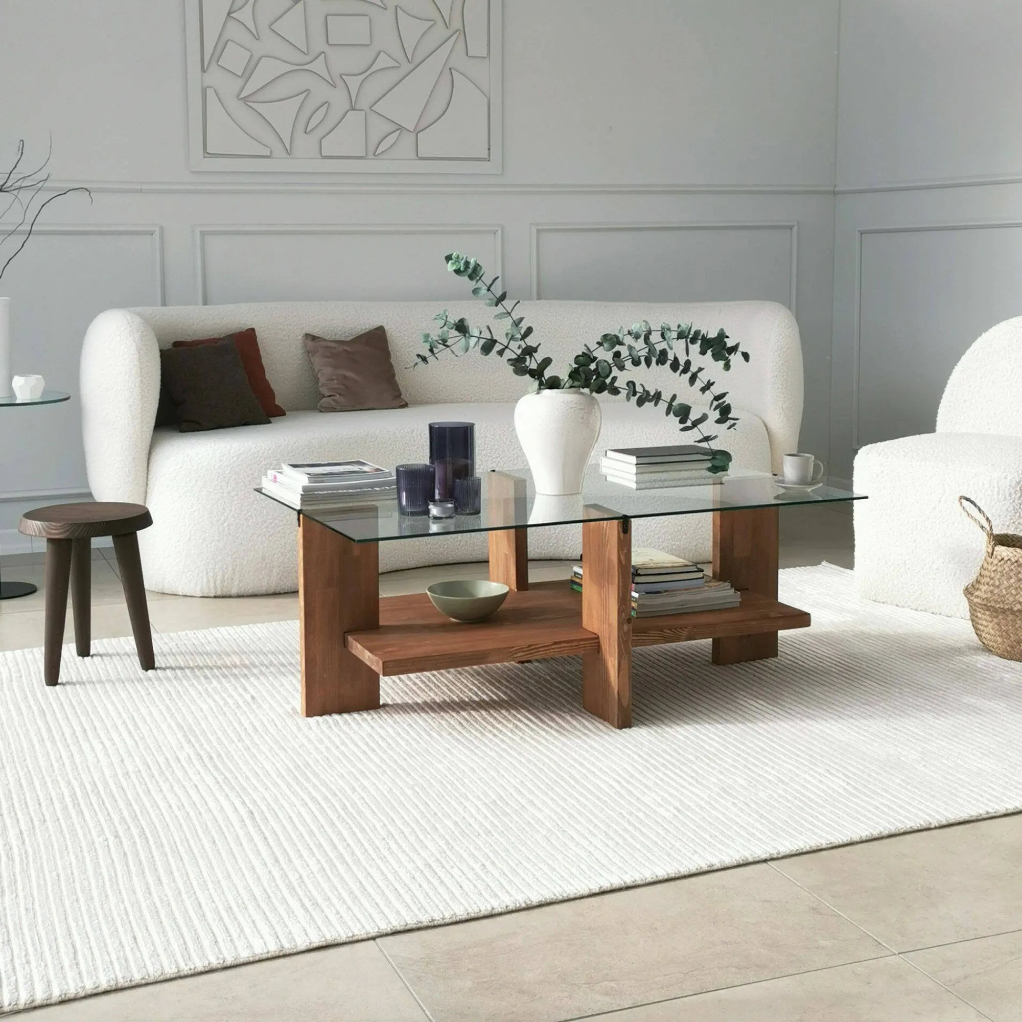 Tavolino da salotto Tomiri, 105x60h40 cm,<Dmora Flash Sale