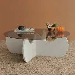 Tavolino da salotto Willow, 90x90h30 cm,<Dmora New