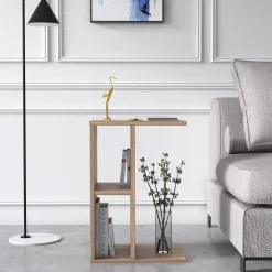 Tavolino moderno verticale, cm 40 x 30 x 59, colore<Dmora Cheap