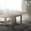 Tavolo allungabile Airin, cm 90x90h75, Olmo perla<Dmora Clearance