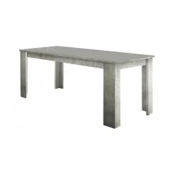Tavolo allungabile Arizon, cm 140/190x90h75, Marmo<Dmora New