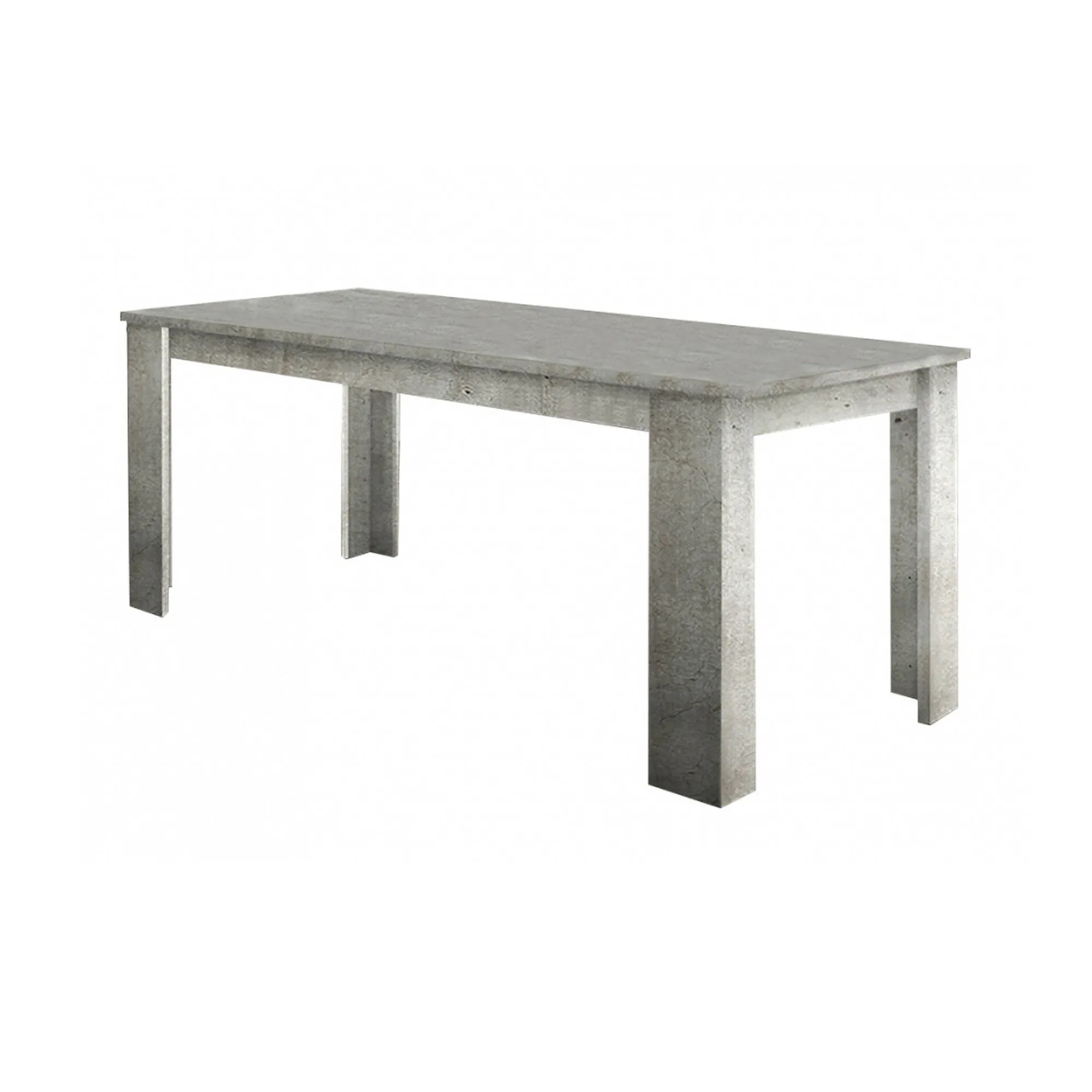 Tavolo allungabile Arizon, cm 140/190x90h75, Marmo<Dmora New