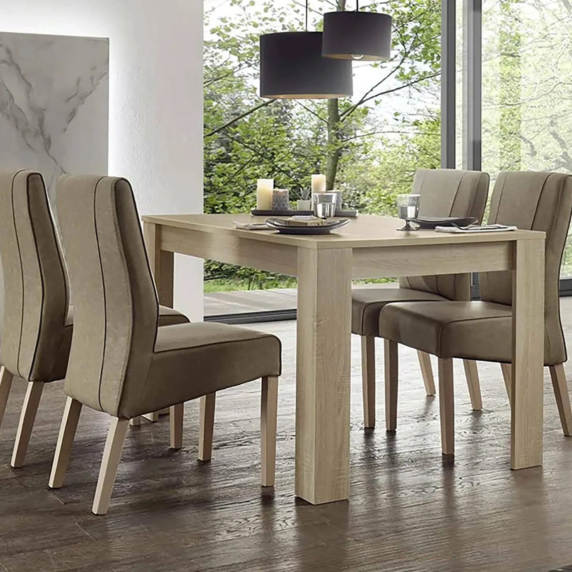Tavolo allungabile Ddrummon, 137x90 h79 cm,<Dmora New