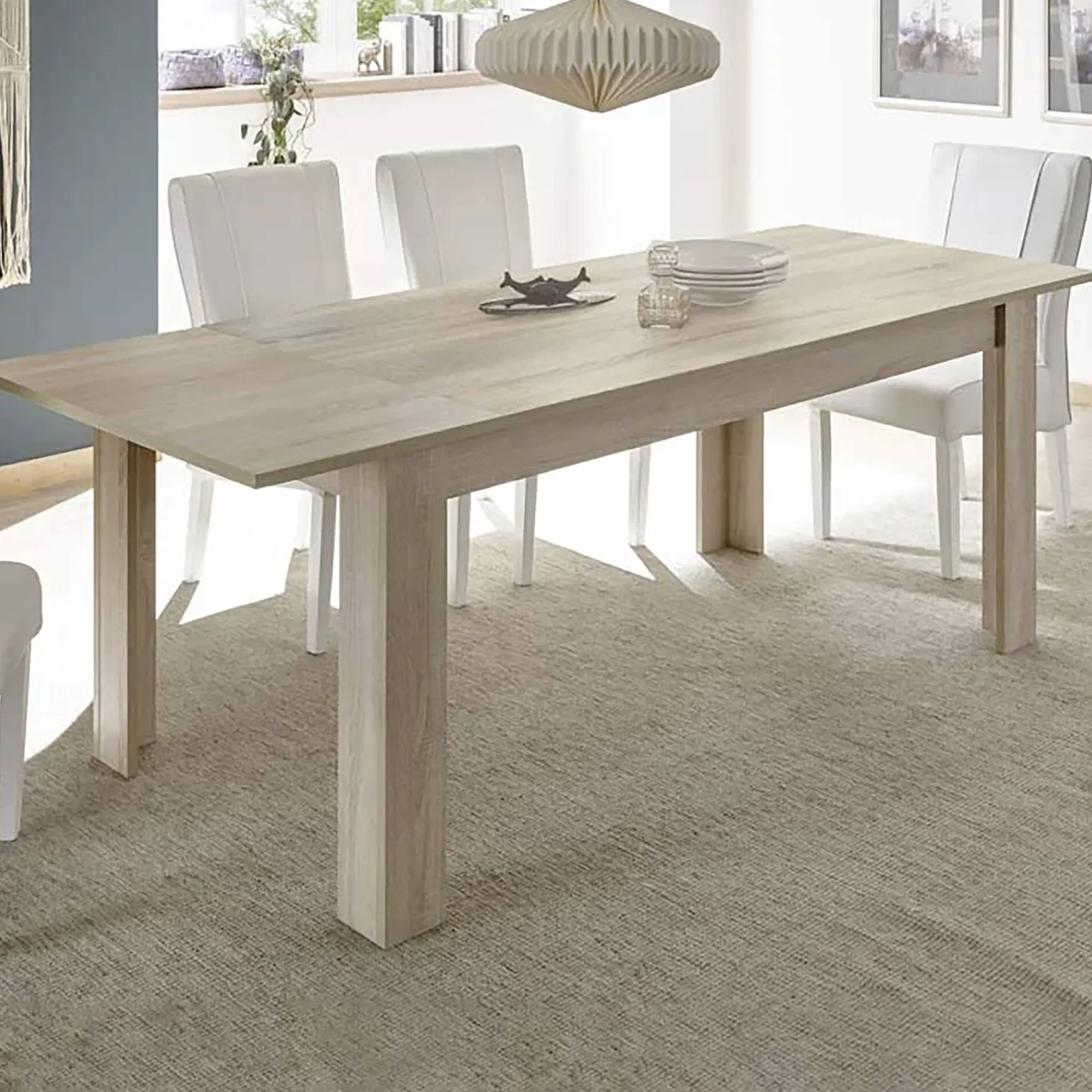 Tavolo allungabile Ddrummon, 137x90 h79 cm,<Dmora New