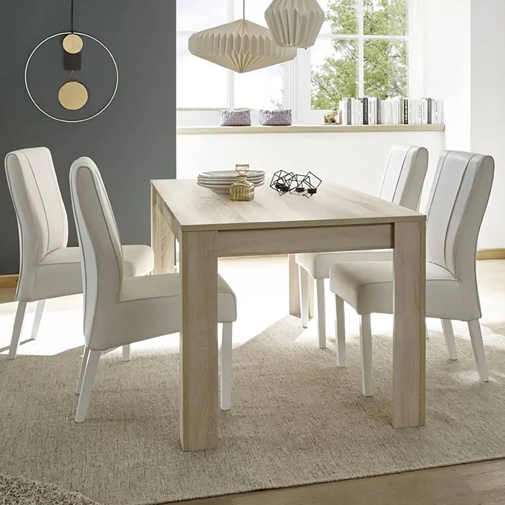 Tavolo allungabile Ddrummon, 137x90 h79 cm,<Dmora New