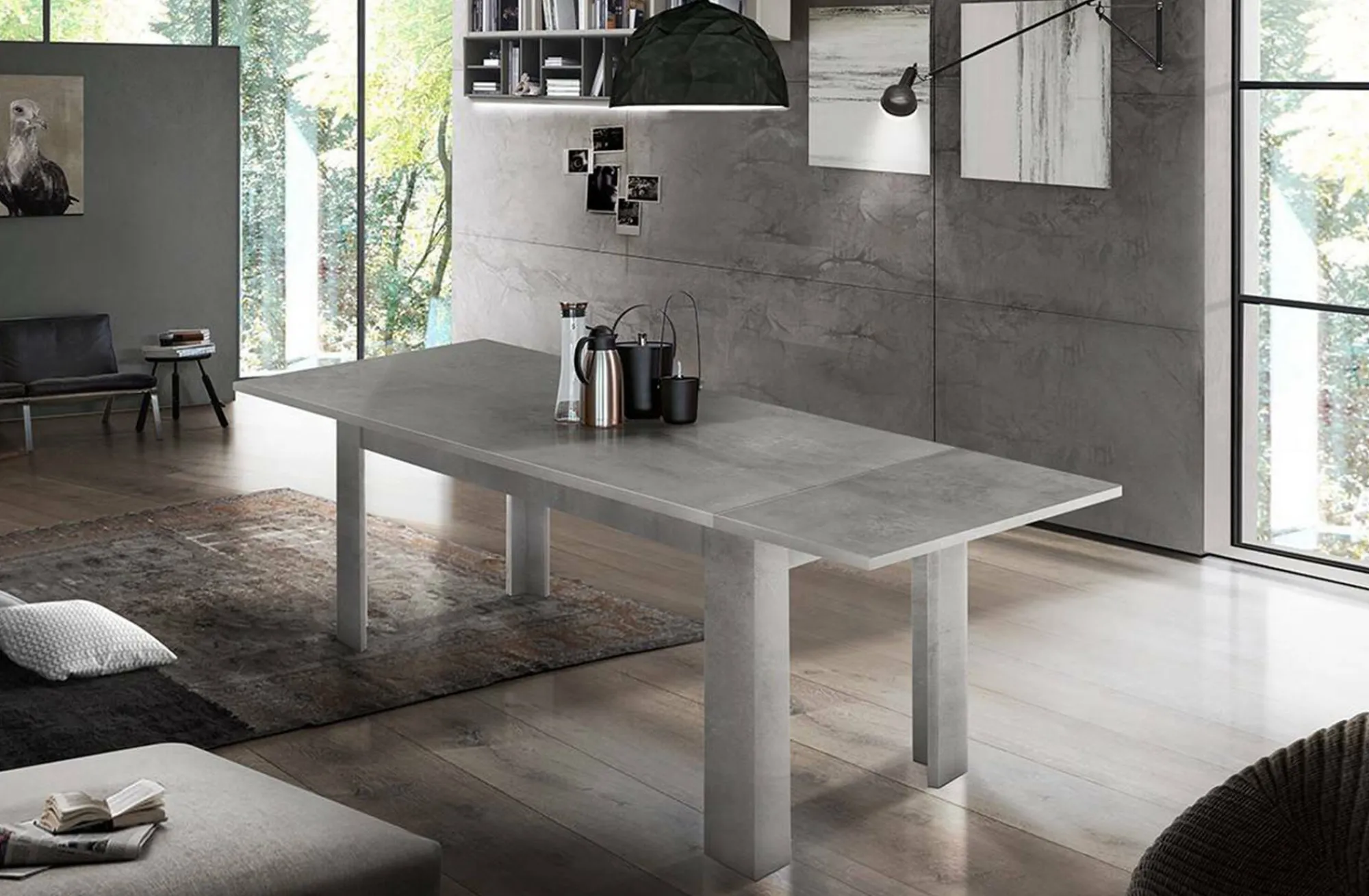 Tavolo allungabile Dkayod, cm 120/170x90h75,<Dmora Flash Sale