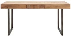 Tavolo allungabile Hadid, 160x90 h77 cm, Marrone e Nero<Dmora Cheap