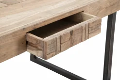 Tavolo allungabile Hadid, 160x90 h77 cm, Marrone e Nero<Dmora Cheap