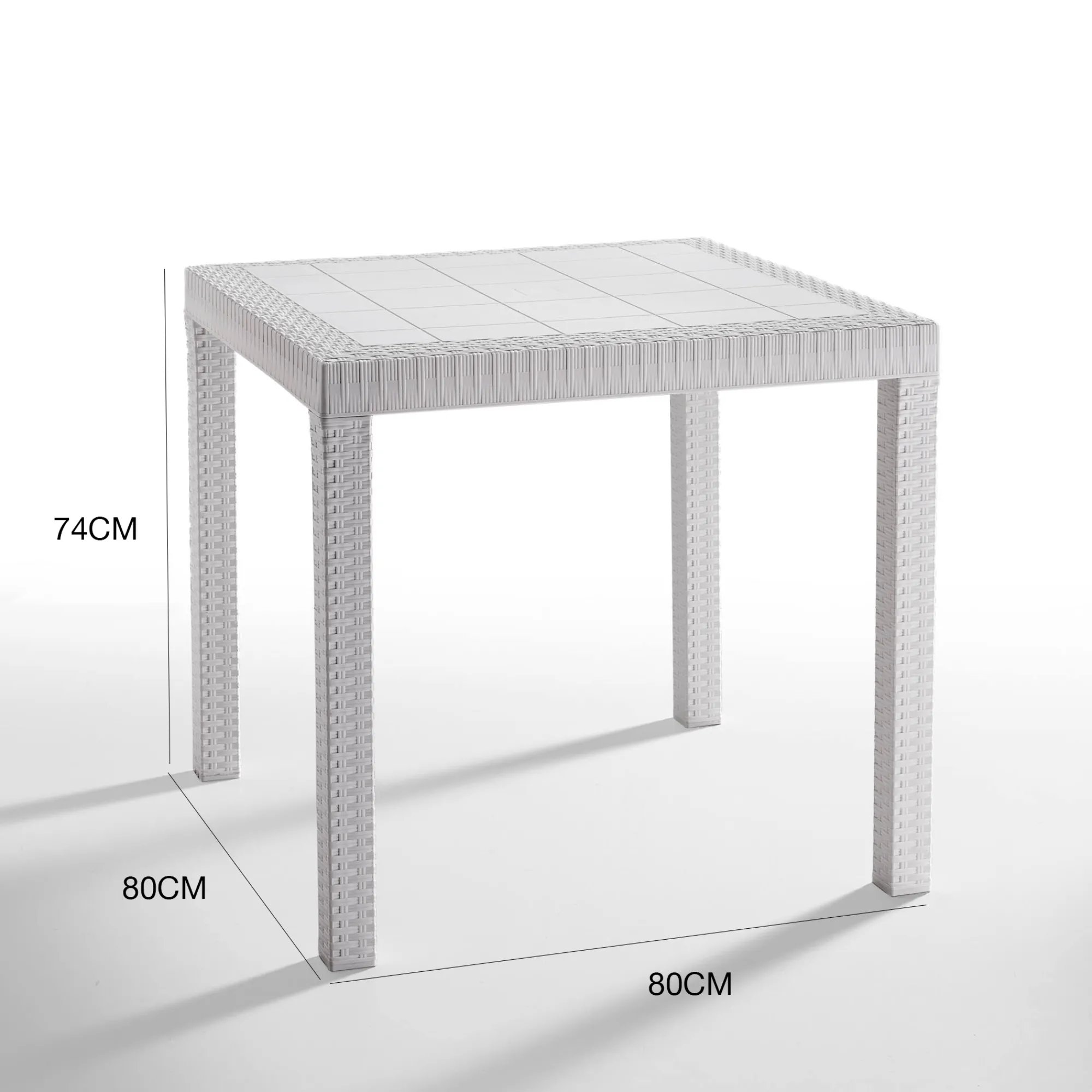 Tavolo da esterno Acqua, 80x80h74 cm,<Dmora Sale