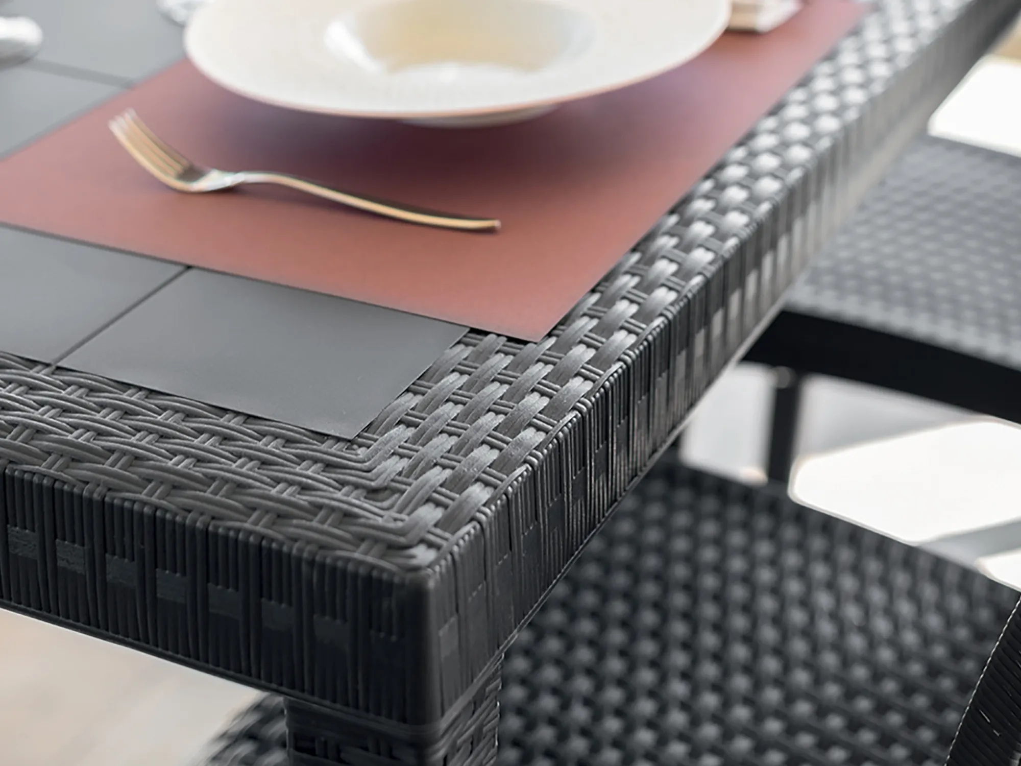Tavolo da esterno Acqua, 80x80h74 cm,<Dmora Discount