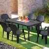 Tavolo da esterno Anatre, 160-220x90h74 cm,<Dmora Clearance