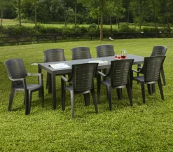 Tavolo da esterno Arabesch, 150x90h72 cm,<Dmora Outlet
