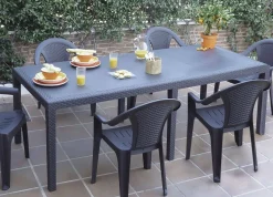 Tavolo da esterno Dmains, 150/220x90h72 cm,<Dmora Shop