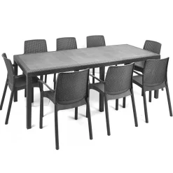 Tavolo da esterno Dmains, 150/220x90h72 cm,<Dmora Shop