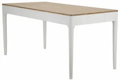 Tavolo fisso Dindga, 180x60 h80 cm, Bianco e Marrone<Dmora Clearance