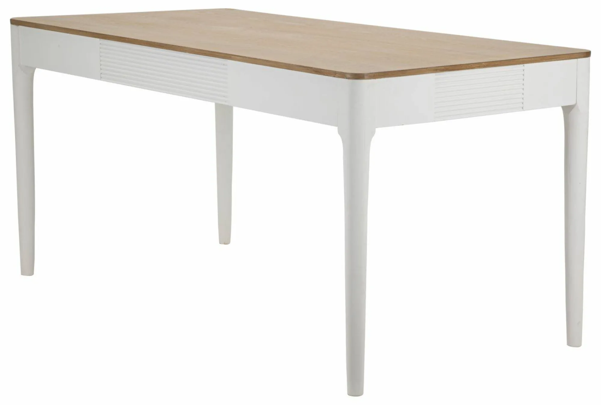 Tavolo fisso Dindga, 180x60 h80 cm, Bianco e Marrone<Dmora Clearance