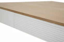 Tavolo fisso Dindga, 180x60 h80 cm, Bianco e Marrone<Dmora Clearance