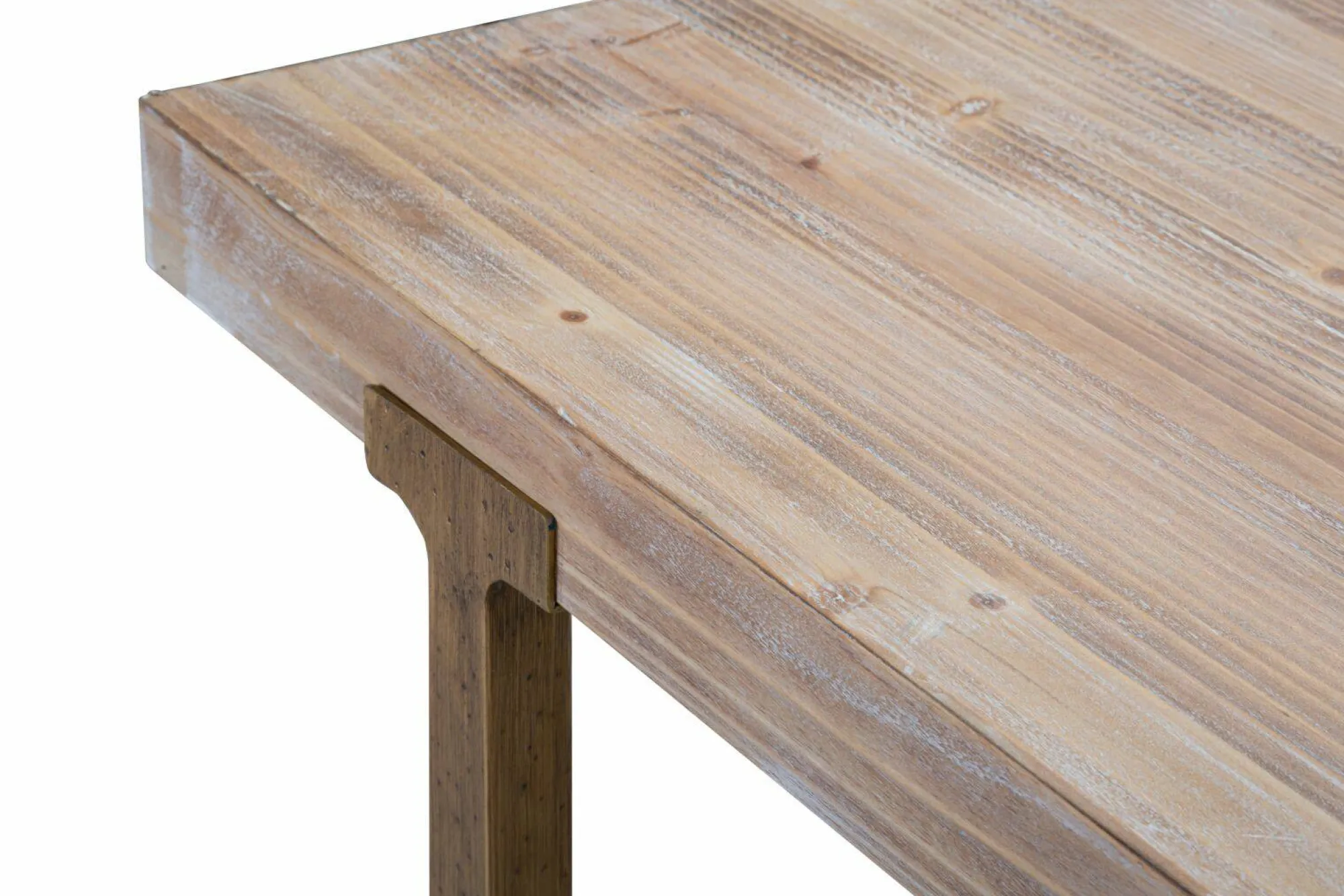 Tavolo fisso Kazimir, Oro e Marrone, 180x90 h78 cm<Dmora New