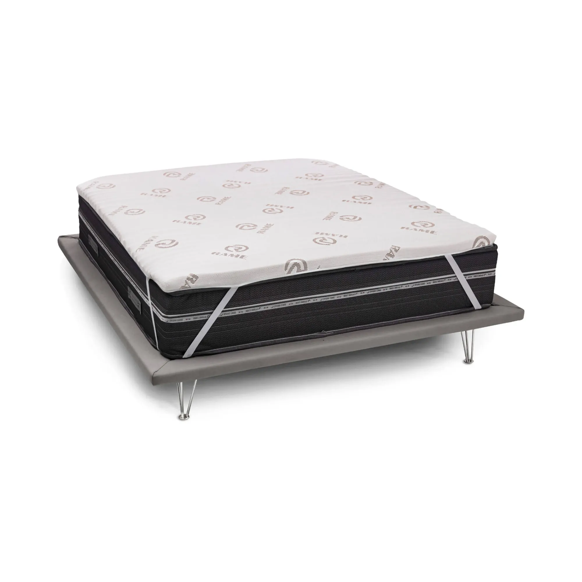 Topper matrimoniale Afella, Anti acaro e Anallergico, Cm 160x200h5<Dmora New
